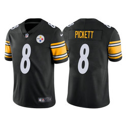 Nike Pittsburgh Steelers #8 Kenny Pickett Black Vapor Untouchable Authentic Stitched NFL Jersey