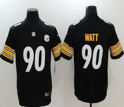 Nike Pittsburgh Steelers #90 T. J. Watt Black Vapor Untouchable Limited Authentic stitched NFL jersey