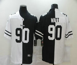 Nike Pittsburgh Steelers #90 T. J. Watt White and Black Authentic stitched NFL jersey