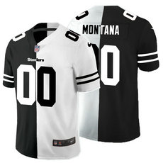 Nike Pittsburgh Steelers Customized Black and White Authentic Stitched NFL Jersey