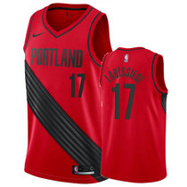 Nike Portland Trail Blazers #17 Skal Labissiere Red Game Authentic Stitched NBA Jersey