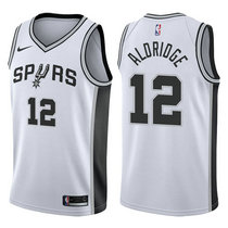 Nike San Antonio Spurs #12 LaMarcus Aldridge White Game Authentic Stitched NBA jersey
