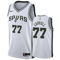 Nike San Antonio Spurs #77 DeMarre Carroll White Game Authentic Stitched NBA jersey