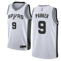 Nike San Antonio Spurs #9 Tony Parker White Game Authentic Stitched NBA jersey