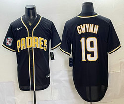 Nike San Diego Padres #19 Tony Gwynn 2026 Fashion Black Out Stitched Baseball Jersey