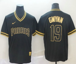 Nike San Diego Padres #19 Tony Gwynn Pullover Cooperstown Collection Authentic stitched MLB jersey