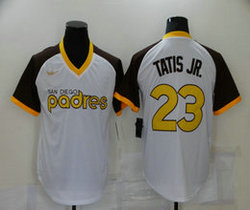 Nike San Diego Padres #23 Fernando Tatis Jr.Pullover Gold Nike logo Authentic stitched MLB jersey