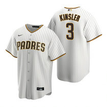 Nike San Diego Padres #3 Ian Kinsler White Game Authentic Stitched MLB Jersey