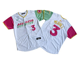 Nike San Diego Padres #3 Jackson Merrill White City Limited Authentic Stitched MLB Jersey