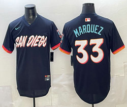 Nike San Diego Padres #33 German Marquez Obsidian 2026 City Pullover MLB Jersey