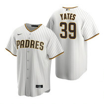 Nike San Diego Padres #39 Kirby Yates White Game Authentic Stitched MLB Jersey