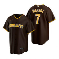 Nike San Diego Padres #7 Manuel Margot Brown Game Authentic Stitched MLB Jersey