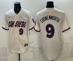 Nike San Diego Padres #9 Jake Cronenworth Cream Button 2026 City MLB Jersey
