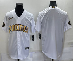 Nike San Diego Padres Blank White 2022 All Star Authentic Stitched MLB Jersey