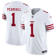 Nike San Francisco 49ers #1 Ricky Pearsall White Vapor Untouchable Authentic Stitched NFL Jersey