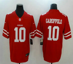 Nike San Francisco 49ers #10 Jimmy Garoppolo Red Vapor Untouchable With Team Patch Authentic Stitched NFL jersey