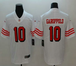 Nike San Francisco 49ers #10 Jimmy Garoppolo White New Vapor Untouchable Limited Authentic Stitched NFL Jersey
