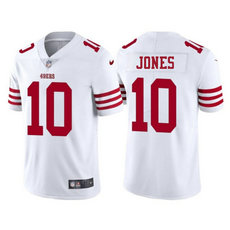 Nike San Francisco 49ers #10 Mac Jones White Vapor Untouchable Authentic Stitched NFL Jersey