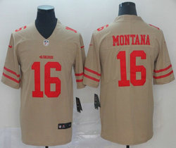 Nike San Francisco 49ers #16 Joe Montana Inverted Legend Vapor Untouchable Authentic Stitched NFL jersey