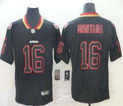 Nike San Francisco 49ers #16 Joe Montana Lights Out Vapor Untouchable Authentic Stitched NFL jersey