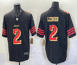 Nike San Francisco 49ers #2 Deommodore Lenoir Black Rivalries Stitched Football Jersey