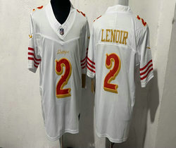 Nike San Francisco 49ers #2 Deommodore Lenoir White Rivalries Stitched Football Jersey