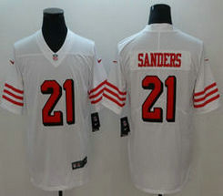 Nike San Francisco 49ers #21 Deion Sanders White New Vapor Untouchable Limited Authentic Stitched NFL Jersey