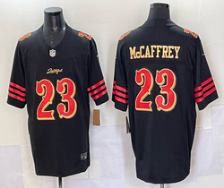 Nike San Francisco 49ers #23 Christian McCaffrey Black Rivalries Authentic Stitched NFL Jerseys