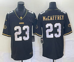 Nike San Francisco 49ers #23 Christian McCaffrey Black Gold 3(III) Stitched Football Jersey