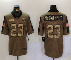 Nike San Francisco 49ers #23 Christian McCaffrey Salute To Service Limited Football Jersey