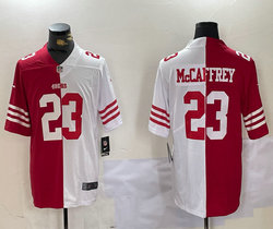 Nike San Francisco 49ers #23 Christian McCaffrey White Red Stitched Football Jersey