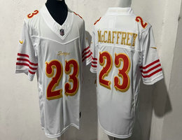 Nike San Francisco 49ers #23 Christian McCaffrey White Rivalries Stitched Football Jersey