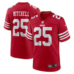 Nike San Francisco 49ers #25 Elijah Mitchell Red 2022 Vapor Untouchable Authentic Stitched NFL Jerseys
