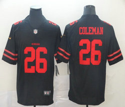Nike San Francisco 49ers #26 Tevin Coleman Red Vapor Untouchable Limited Authentic Stitched NFL Jersey