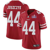 Nike San Francisco 49ers #44 Kyle Juszczyk Red With 2024 Super Bowl (LVIII ) patch Jersey