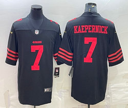 Nike San Francisco 49ers #7 Colin Kaepernick Black Vapor Untouchable Authentic Stitched NFL Jersey