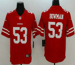 Nike San Francisco 49ers #53 NaVorro Bowman Red Vapor Untouchable With Team Patch Authentic Stitched NFL Jersey