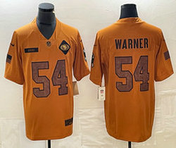 Nike San Francisco 49ers #54 Fred Warner 2023 Brown Salute To Service Authentic Stitched NFL Jersey