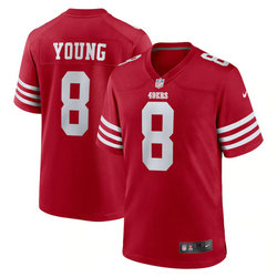 Nike San Francisco 49ers #8 Steve Young Red 2022 Vapor Untouchable Authentic Stitched NFL Jerseys