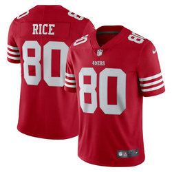 Nike San Francisco 49ers #80 Jerry Rice Red 2022 Vapor Untouchable Authentic Stitched NFL Jerseys