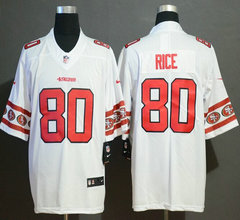 Nike San Francisco 49ers #80 Jerry Rice Team Logos Fashion Vapor Untouchable Authentic Stitched NFL jersey