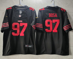 Nike San Francisco 49ers #97 Nick Bosa Black 2023 F.U.S.E. Vapor Untouchable Stitched Football Jersey