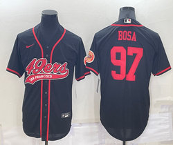 Nike San Francisco 49ers #97 Nick Bosa Black Joint adults Authentic Stitched baseball jersey