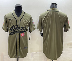 Nike San Francisco 49ers Blank 2022 Salute To Service Joint baseball jersey