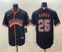 Nike San Francisco Giants #25 Barry Bonds Black 2026 Stadium Authentic Stitched MLB Jersey