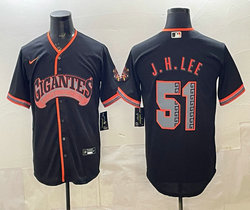Nike San Francisco Giants #51 Jung Hoo Lee Black 2026 Stadium Authentic Stitched MLB Jersey