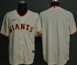 Nike San Francisco Giants #Blank Cream Game Authentic Stitched MLB Jersey