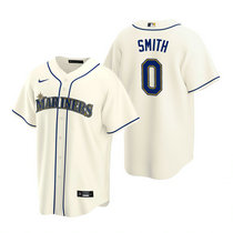 Nike Seattle Mariners #0 Mallex Smith Cream Game Authentic Stitched MLB jersey