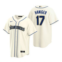 Nike Seattle Mariners #17 Mitch Haniger Cream Game Authentic Stitched MLB jersey