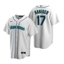 Nike Seattle Mariners #17 Mitch Haniger White Game Authentic Stitched MLB jersey